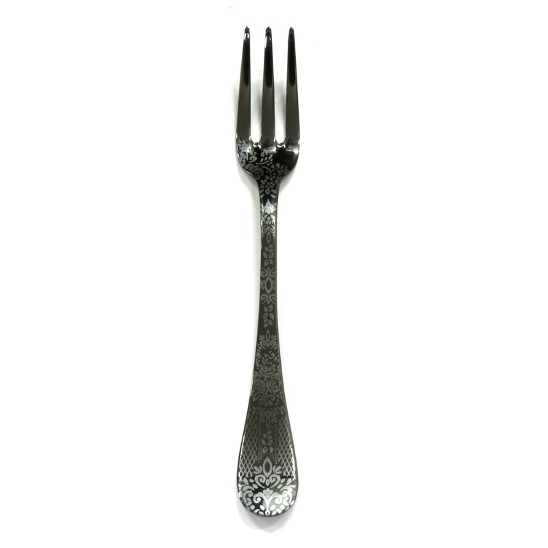 Casablanca Serving Fork - 24 Pieces, Oro-nero