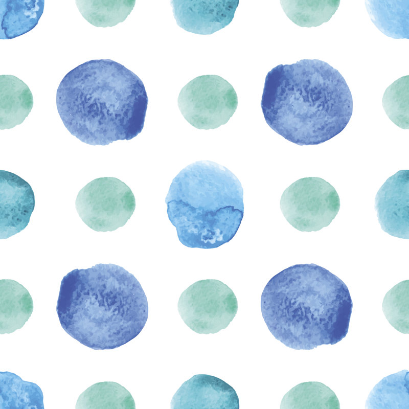 Polka Dot Pattern by MZwonko - Wrapped Canvas Painting, 30cm H x 30cm W