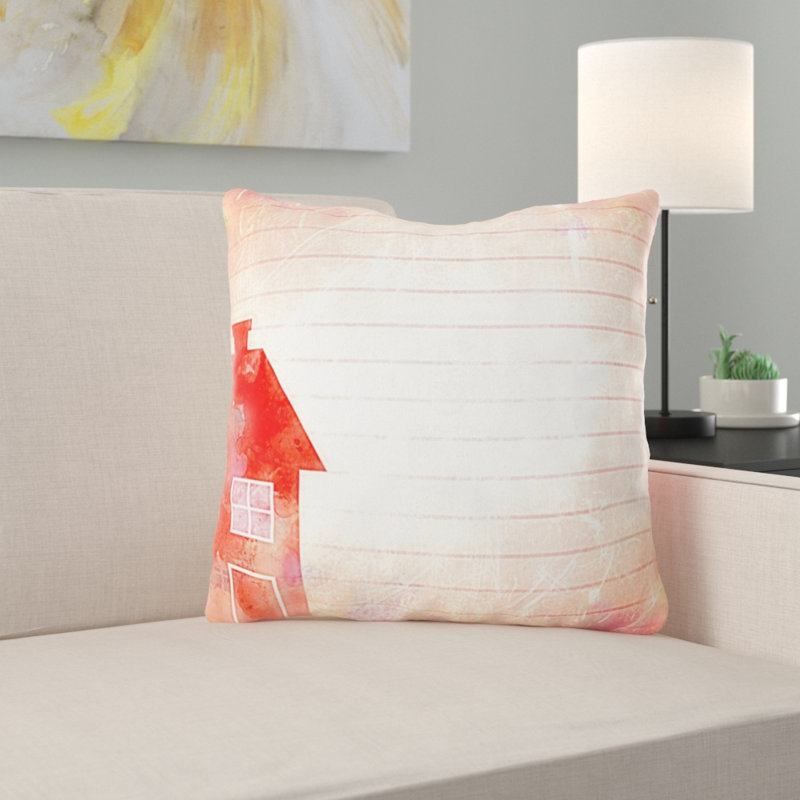 Coussin watercolour Cornette, Microsuède, Intérieur