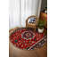 Tapis bourgogne en coton et polyester à imprimé numérique Zaria Collection-1922762581