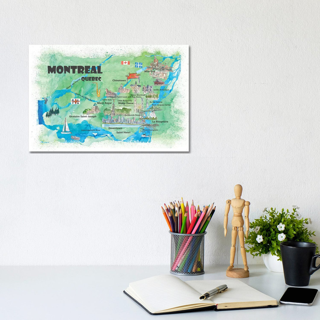 Montreal, Quebec, Canada Travel by Markus & Martina Bleichner - Wrapped Canvas Print