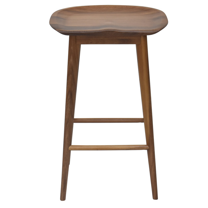 Pedrick Solid Wood Counter Stool, Natural, Counter Stool (24" Seat Height)
