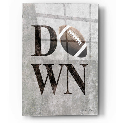Art mural en verre Winston Porter «Football Down» par Susan Ball