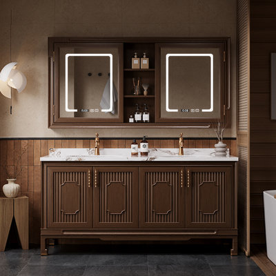Armoire de salle de bain rétro chinoise