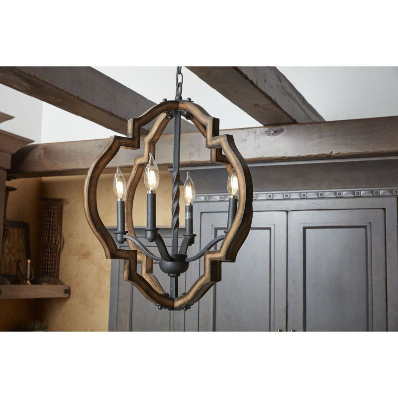 Lustre géométrique à 4 lumières Jefferies