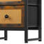 Compact Bedside Table with 2 Fabric Drawers, Small Nightstand with 20kg Weight Capacity & Wood Top