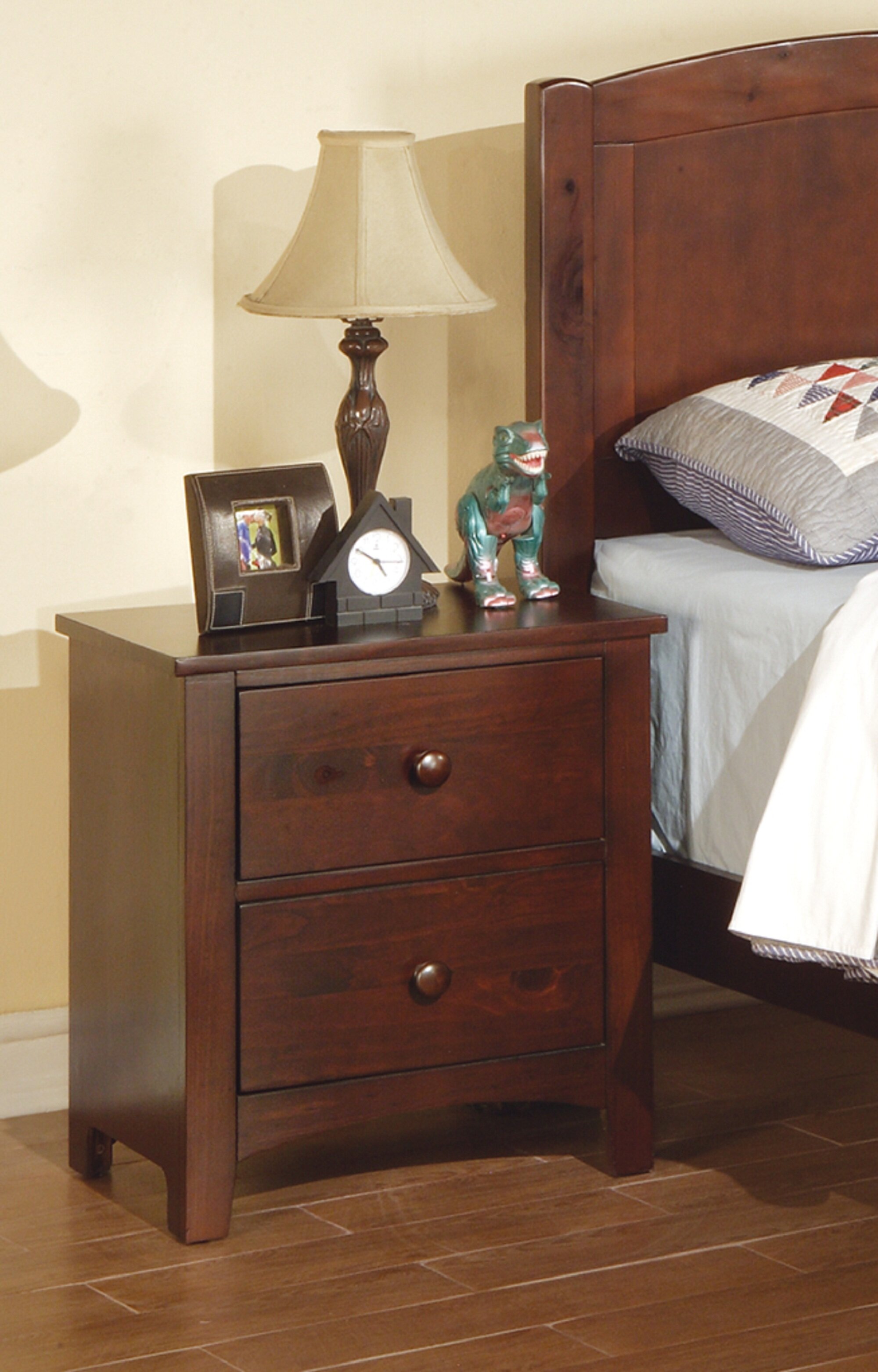 Henton 2 - Drawer Nightstand Canora Grey Color: White