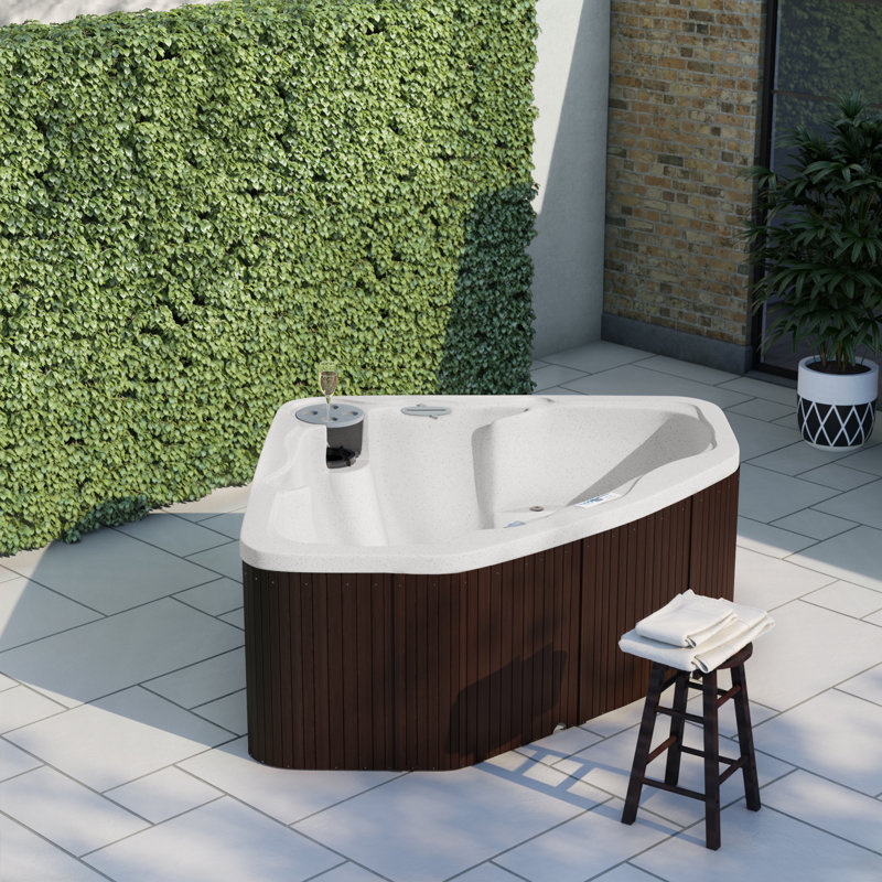 LS300 Plus 3-Person Brown and White Spa with 17 Jets