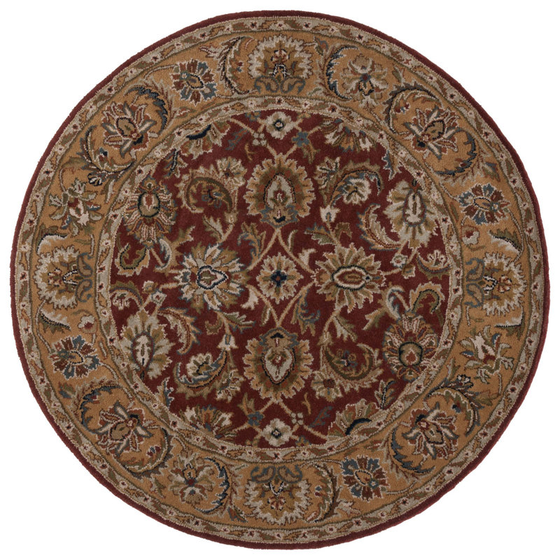 Alger Hand Tufted Wool Oriental Rug, Round 6'