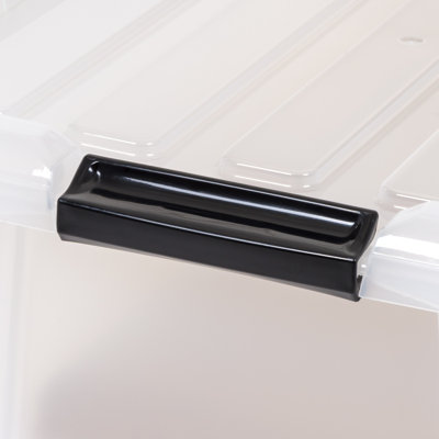 IRIS 45 Qt./11.25 Gal. Plastic Storage Container Bin with Secure Lid and Latching Buckles