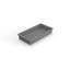 Lavabo de salle de bain encastrable en pierre 31,4 po x 16,7 po Badeloft UB-05-L-GGRY en gris brillant-71991112