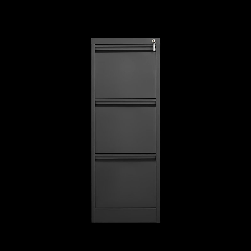 3-Drawer File Cabinet With Lock, Metal Filing Cabinet For Home Office