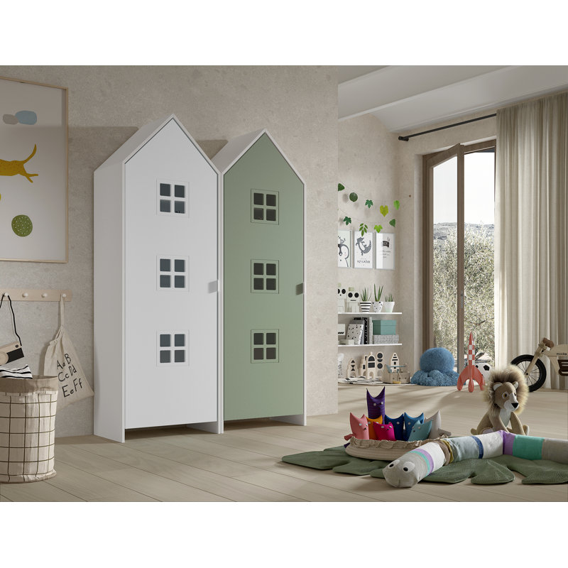 Casami Bruges 2 Door Wardrobe, Green/White