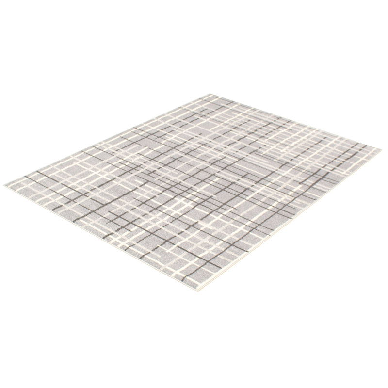 Tapis argenté/anthracite/gris/ivoire Mulgrave, Rectangle 3 pi 11 po x 5 pi 7 po