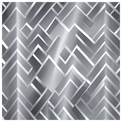 Silver Zigzag Pattern Comforter