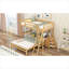 Lit superposé simple avec rangement et rangement en pin massif avec bureau intégré et trois tiroirs