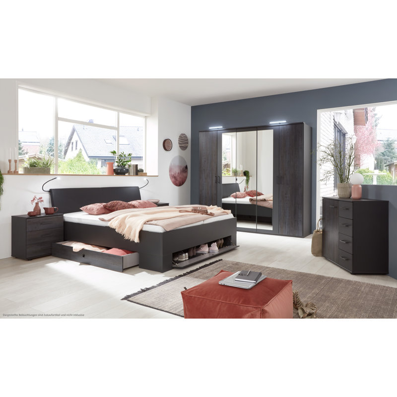 Arujan 52cm W Particle Board / Chipboard Bedside Table