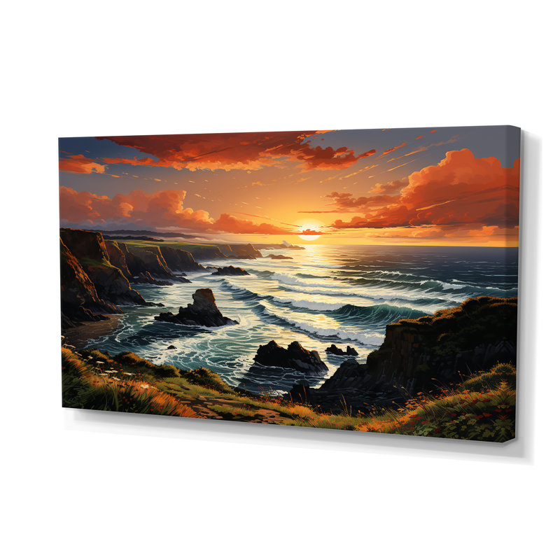 Irlande coucher de soleil sur le Connemara I - décoration murale Irlande
