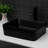 Rectangular Ceramic Vessel Bathroom Sink 19X15x5.5" - Black Countertop Install Installation Type-691762823