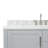 55'' Single Bathroom Vanity with Carrara Marble Top-55794950