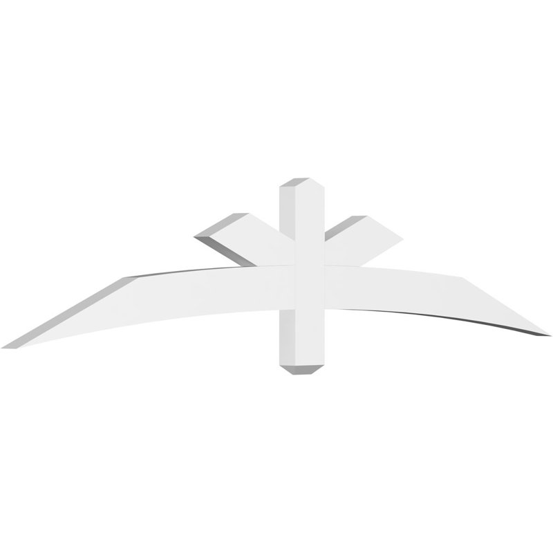 Support de pignon Alberta Alberta, H 15 po x l 72 po (pas 5/12), P 4 po x F 4 po, PVC