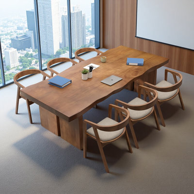 Simple Solid Wood Pine Conference Tables
