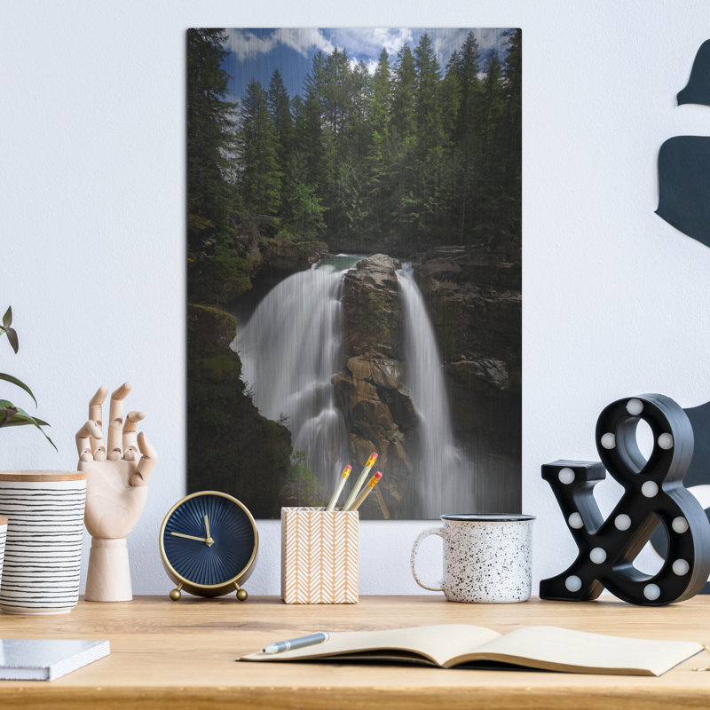 Millwood Pines 'Nooksack Falls' by Rick Berk Metal Wall, 16" H x 12" W