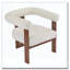 Fauteuil d'appoint rembourré en velours-2082032447