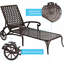 Chaise longue en aluminium coulé 1 pièce-1759641166