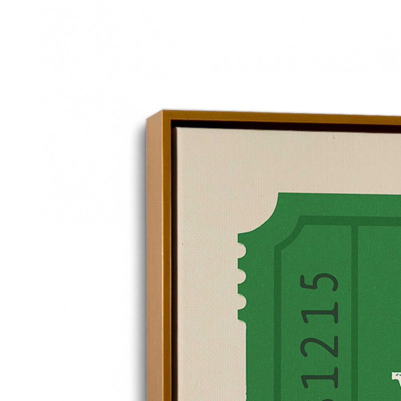 «Billets to Tinsel Town», reproduction d'art sur toile, Or poli, H 36,75 po x l 24,75 po