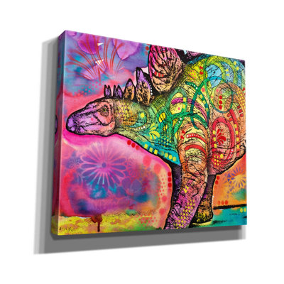'Stegosaurus' by Dean Russo, Canvas Wall Art