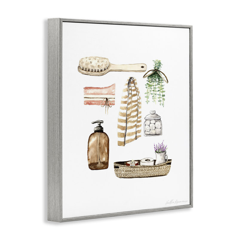 Art graphique de la salle de bain, estampe numérique, design par Heather Desormeaux, H 14 po x l 11 po