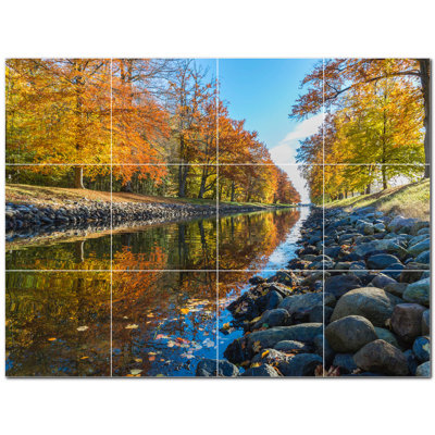 Murale décorative en céramique 4,25 po x 4,25 po