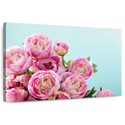 Harnek Pink Peony Flowers