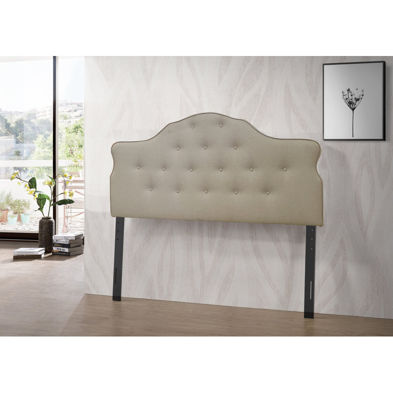Tête de lit tapissier Capitola, Beige, Grand