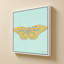 «Butterfly On Teal» par Dan Meneely - impression sur toile