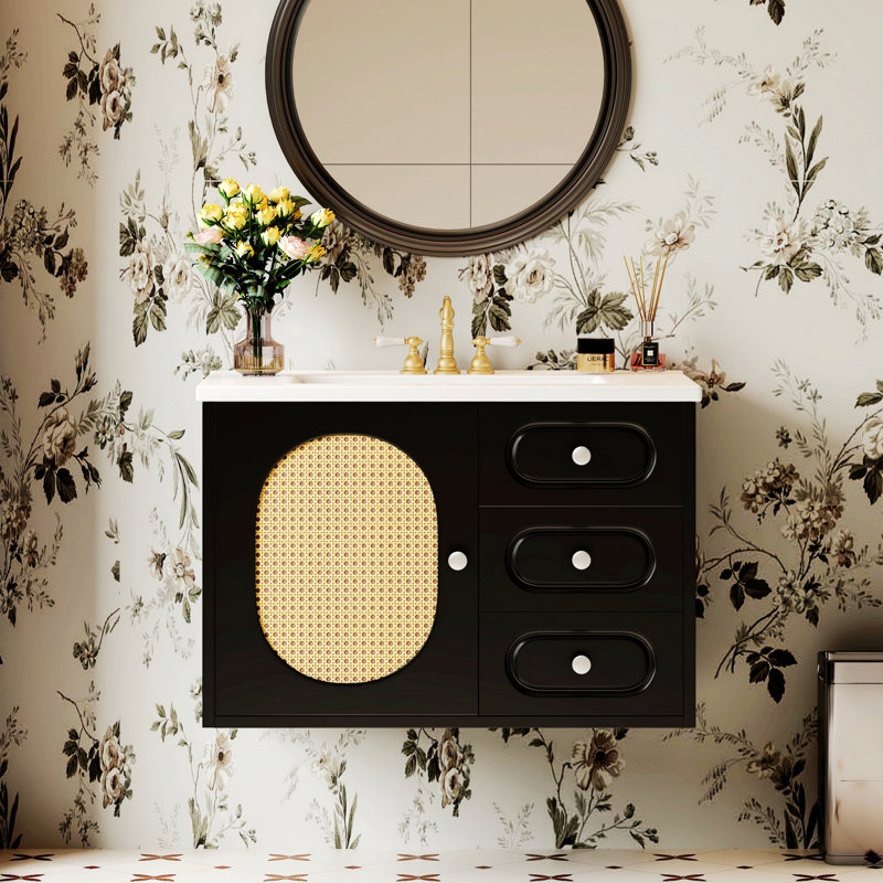 Meuble-lavabo avec lavabo, meuble-lavabo avec 2 tiroirs