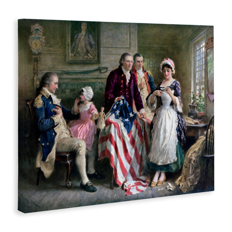 Toile historique de Betsy Ross, design par Arlington Prints, H 16 po x l 20 po