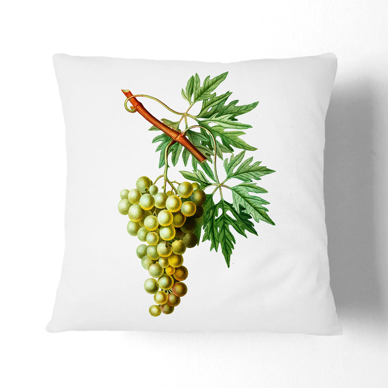 Square Throw Cushion, 40cm H x 40cm W x 15cm D, White