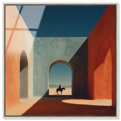 Cobalt Frontier Print by Oliver Gal