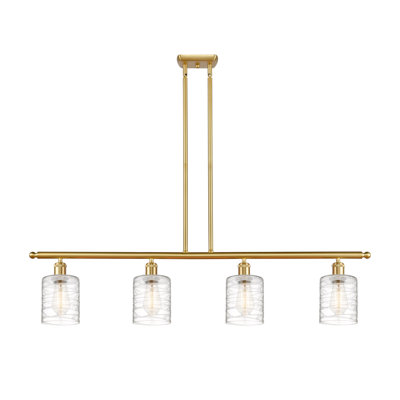 Luminaire suspendu linéaire à 4 lumières pour îlot de cuisine Karon