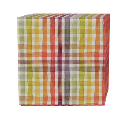 Rectangular Striped Cotton Twill Tablecloth