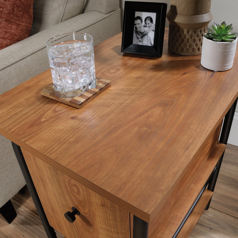 Table de bout abstraite avec rangement