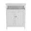 Armoire de rangement de salle de bain de style moderne avec deux portes