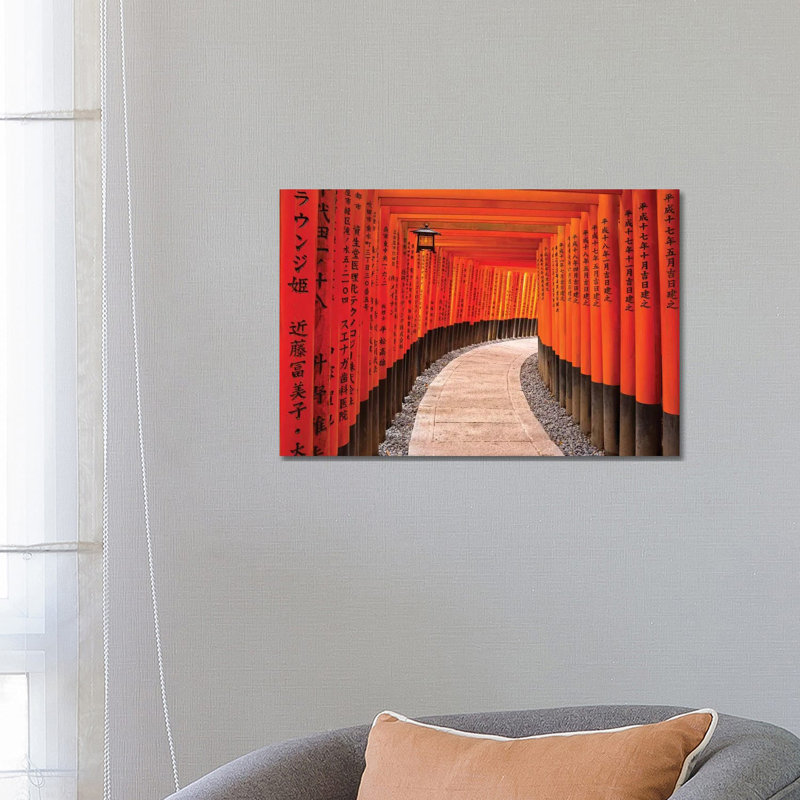 Fushimi Inari Taisha Shrine In Kyoto by Jan Becke - Wrapped Canvas Gallery-Wrapped Canvas Giclée, 45.72cm H x 66.04cm W