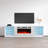 78.7" Modern TV Stand with Electric Fireplace, High Gloss Finish, Media Storage-942925326