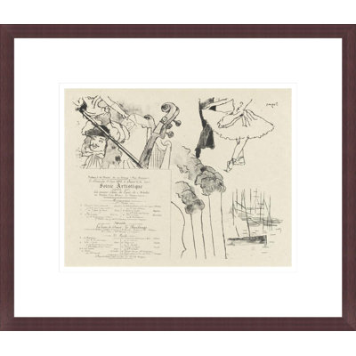 Programme pour la soirée artistique par Edgar Degas