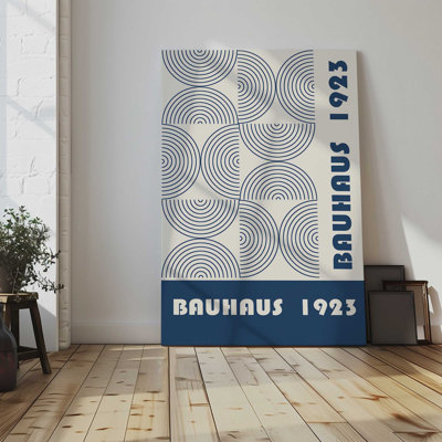 Bauhaus 1923, toile tendue bleu marine