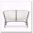 OUTDOOR PATIO WICKER LOVE SEAT-799755626
