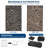 Waterproof Reversible Outdoor Rug – UV Resistant Plastic Straw Mat – Lightweight, Collapsible, Easy Clean for Deck, Camping, RV – 10x14ft – Black/Gray/Coffee-129391007-129391006